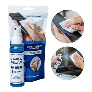 LIMPA TELAS IMPLASTEC 60ML C/ FLANELA - 145