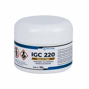 GRAXA DE COBRE IMPLASTEC IGC 220 POTE 50G - PAGC0050PS