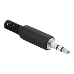 PLUG P2 PLASTICO STEREO PRETO - PGPD0003