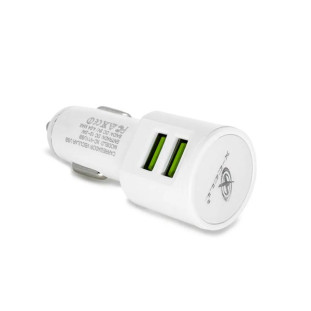 CARREGADOR VEICULAR XCELL 12/24V 4.0A 36W QUICK CHARGER 4.0 COM 2 USB BRANCO - XC-V11USB