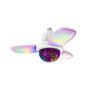 LAMPADA LED RGB XCELL DOBRAVEL COM CAIXA DE SOM BLUETOOTH PARA FESTAS - XC-GL-03B