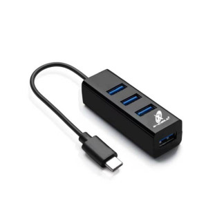 HUB ADAPTADOR USB-C XCELL 3.0 COM 4 PORTAS - XC-HUB-10-P