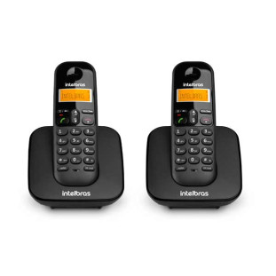 TELEFONE SEM FIO INTELBRAS COM RAMAL ADICIONAL TS 3112 PRETO - 4123102