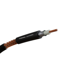 CABO PARA GUITARRA POMPEIA 1X0,30MM PRETO (BITOLA EXTERNA 6MM) (100M) - 03.01.030.01.00