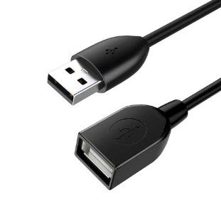 CABO USB PLUS CABLE 2.0 EXTENSOR A MACHO X A FEMEA 1,8M - PC-USB1802