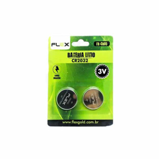 BATERIA LITHIUM FLEX GOLD 3V CR2032 C/2 - FX-CR05