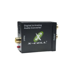 CONVERSOR OPTICO TOSLINK/ COAXIAL XCELL X RCA (COM FONTE) - XC-CV/OP