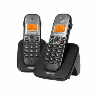 TELEFONE SEM FIO INTELBRAS COM RAMAL ADICIONAL TS 5122 PRETO - 4125122