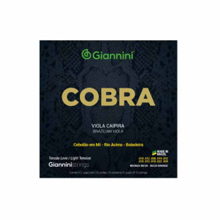 ENCORDOAMENTO PARA VIOLA GIANNINI COBRA BRONZE 80/20 CV82L LEVE - 16901