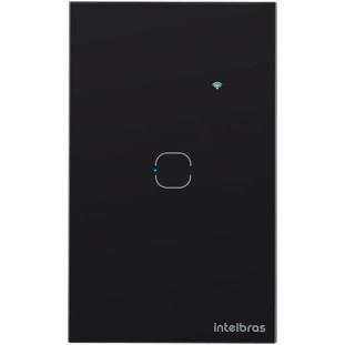 INTERRUPTOR INTELIGENTE INTELBRAS TOUCH WI-FI 1 TECLA PRETO MIS 1001 - 4850061