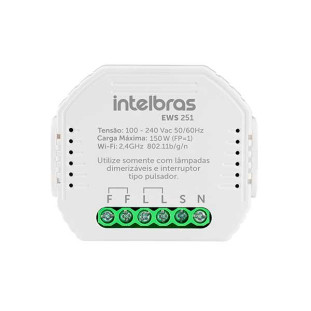 MINICONTROLADOR INTELBRAS SMART WI-FI PARA 1 INTERRUPTOR EWS 251 - 4850031