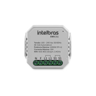 MINICONTROLADOR INTELBRAS SMART WI-FI PARA 1 INTERRUPTOR EWS 211 - 4850005