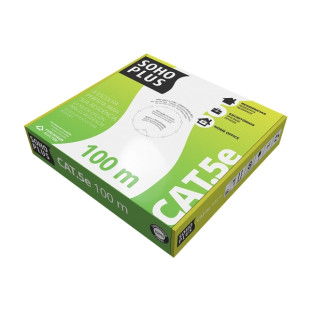 CABO LAN SOHO PLUS U/UTP CAT5E CMX 24 AWG 4P BRANCO 23200124 (CX100M)