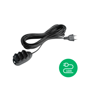 EXTENSAO ELETRICA INTELBRAS 3 TOMADAS 2 PINOS 10A 10M CABO PP 2X0,75MM PRETO EXT 2010 - 4830149