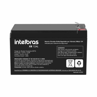 BATERIA SELADA INTELBRAS 12V 6A XB 12AL ALARME - 4821001