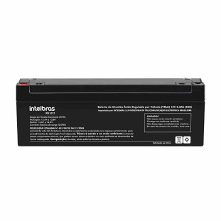 BATERIA SELADA INTELBRAS 12V 2,3AH XB 1223 - 4821002