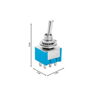 CHAVE MINI HH 6 POLOS ON/OFF/ON MTS-203 - CHVS0024