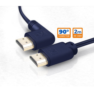 CABO HDMI AQUARIO 90G 2.0 4K ULTRA HD 3D 2M SEM FILTRO - 4K902