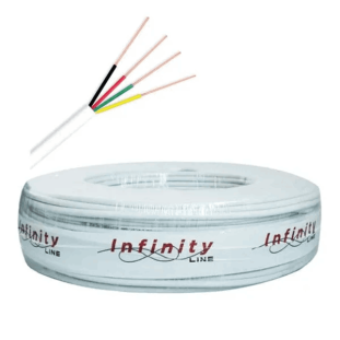 CABO PARA ALARME INFINITY 0,50MM X 4 VIAS 100M BRANCO - ALARM008