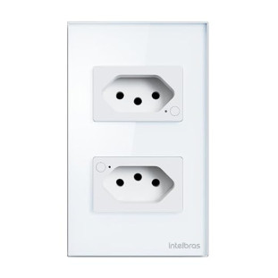 TOMADA DUPLA INTELIGENTE INTELBRAS 10A SMART WI-FI ETS 1002 BRANCA - 4850064