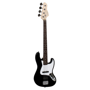 CONTRA BAIXO ELETRICO 4 CORDAS GIANNINI GB-100 BLACK COM ESCUDO WHITE (BK/WH) - 23401