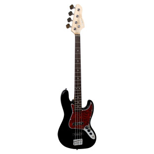 CONTRA BAIXO ELETRICO 4 CORDAS GIANNINI GB-100 BLACK COM ESCUDO TORTOISE (BK/TT) - 23400