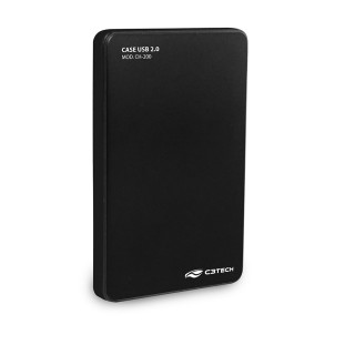 CASE PARA HD 2.5'' C3TECH USB 2.0 SATA (HDD/ SSD) CH-200BK - 313060060200