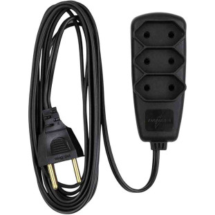 EXTENSAO SORT DANEVA 2 X 0,75 2P 10A PRETO 5M - DN1656