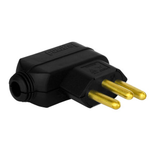 PLUGUE PIAL LEGRAND 2P+T 20A COMPACTO SAIDA LATERAL PRETO - 615953