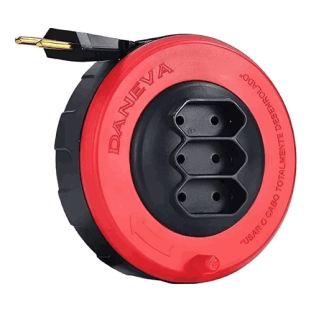 EXTENSAO ENROLAR DANEVA PL 2 X 0,75 2P 10A 3M VERMELHO - DN1496
