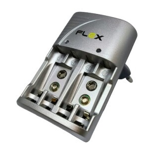 CARREGADOR PARA PILHAS FLEX GOLD AA/ AAA/ 9V BIV AUTO STOP - FX-C16