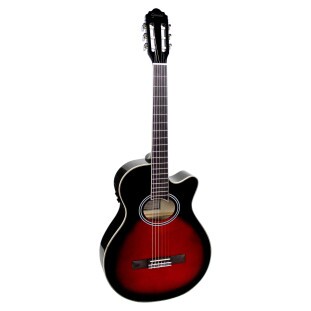 VIOLAO NAILON ELETROACUSTICO GIANNINI PERFORMANCE GNF-1D CEQ BROWN RED BURST (BRB) - 23738