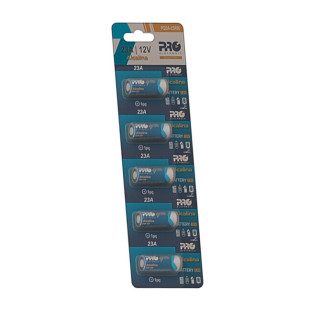 BATERIA ALCALINA PROELETRONIC PARA CONTROLE DE ALARME 12V 23A C/5 - PQBA-23A05
