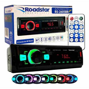 AUTO RADIO ROADSTAR FM 48W RMS - RS2605BR PLUS