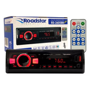 AUTO RADIO ROADSTAR FM 48W RMS - RS2605BR PLUS