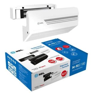 KIT FECHADURA ELETROIMA HDL M-90 180KG SOPREPOR C/ ACABAMENTO BRANCA - 90.01.23.004