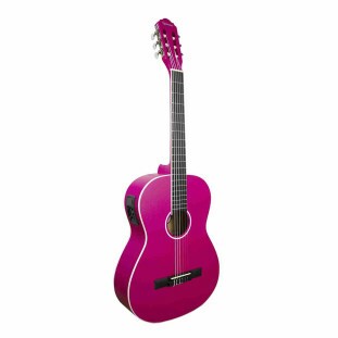 VIOLAO ELETROACUSTICO NAILON GIANNINI START N-14 EQ PINK SATIN (PKS) - 27089