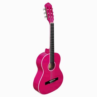 VIOLAO ACUSTICO NAILON GIANNINI INFANTIL 3/4 START N6 PKG (PINK GLOSSY) - 27024