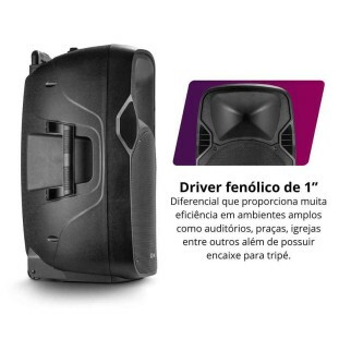 CAIXA DE SOM AMPLIFICADA MULTIUSO FRAHM 15 POL 600W PW 600 WIRELESS - 31760