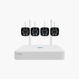 KIT NVR E 4 CAMERAS IP FULL HD SISTEMA WI-FI AGL 1204 - 1106356