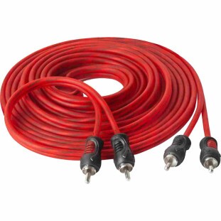 CABO RCA STORM 4MM 2+2 PROFISSIONAL FLEXIVEL COBRE OFC 5M VERMELHO - CBRC0047