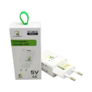 CARREGADOR TOMADA XCELL 4A C/ 1USB BRANCO (ANATEL) - XC-USB-10