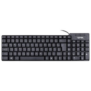 TECLADO USB VINIK COMPACTO DYNAMIC ABNT2 CABO 1.8M PRETO DT150 - 28432