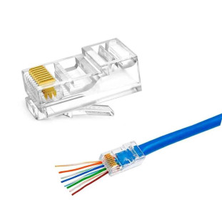 PLUG MODULAR STORM RJ45 8P8C CAT5E DE PASSAGEM - PGMD0007