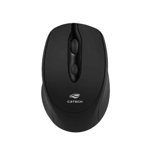 MOUSE SEM FIO OFFICE C3TECH RECARREGAVEL 1600DPI 2.4GHZ + BLUETOOTH M-BT30BK PRETO - 302023530100