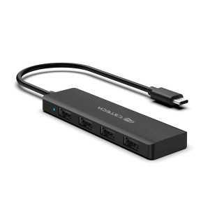 HUB USB-C C3TECH 2.0 4 PORTAS HU-C230BK - 313020760100