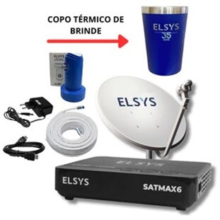 KIT COMPLETO NOVA PARABOLICA 60CM ELSYS SATMAX 6 - 998.901.634.320