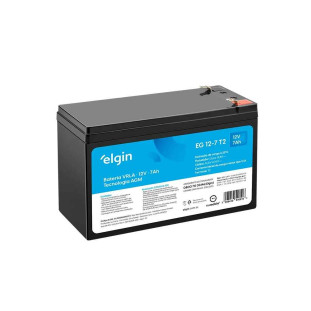 BATERIA SELADA ELGIN VRLA 12V 7AH PARA NOBREAK (EG 12-7 T1) - 82293