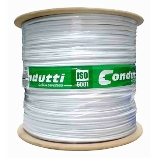 CABO COAXIAL CONDUTTI SERIE RG59CEL (S) 75 OHM 67% BRANCO (300M)  - 7899658702540