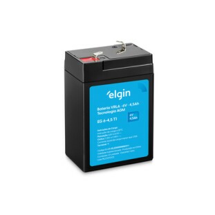 BATERIA SELADA ELGIN VRLA 6V 4,5AH (EG 6-4,5 T1) - 82311
